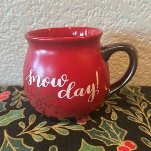 Threshold Snow Day Red Bronze Stoneware Mug